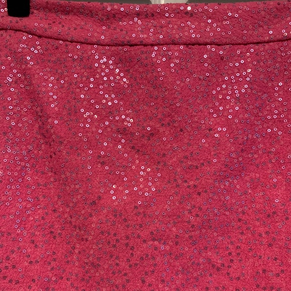LOFT Size 6 Hot Pink Sequin A-line Miniskirt - Picture 3 of 6